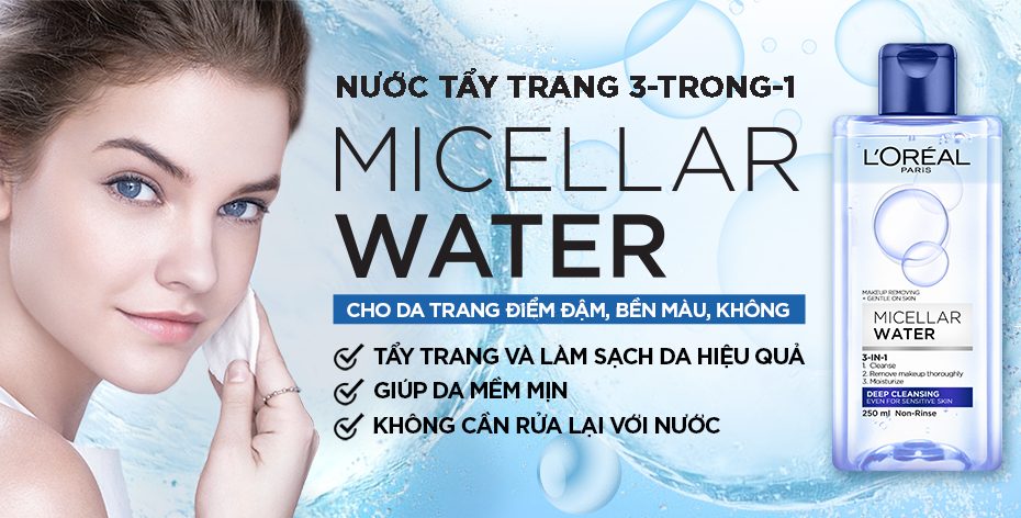 Nước tẩy trang L'Oréal Paris Micella Water